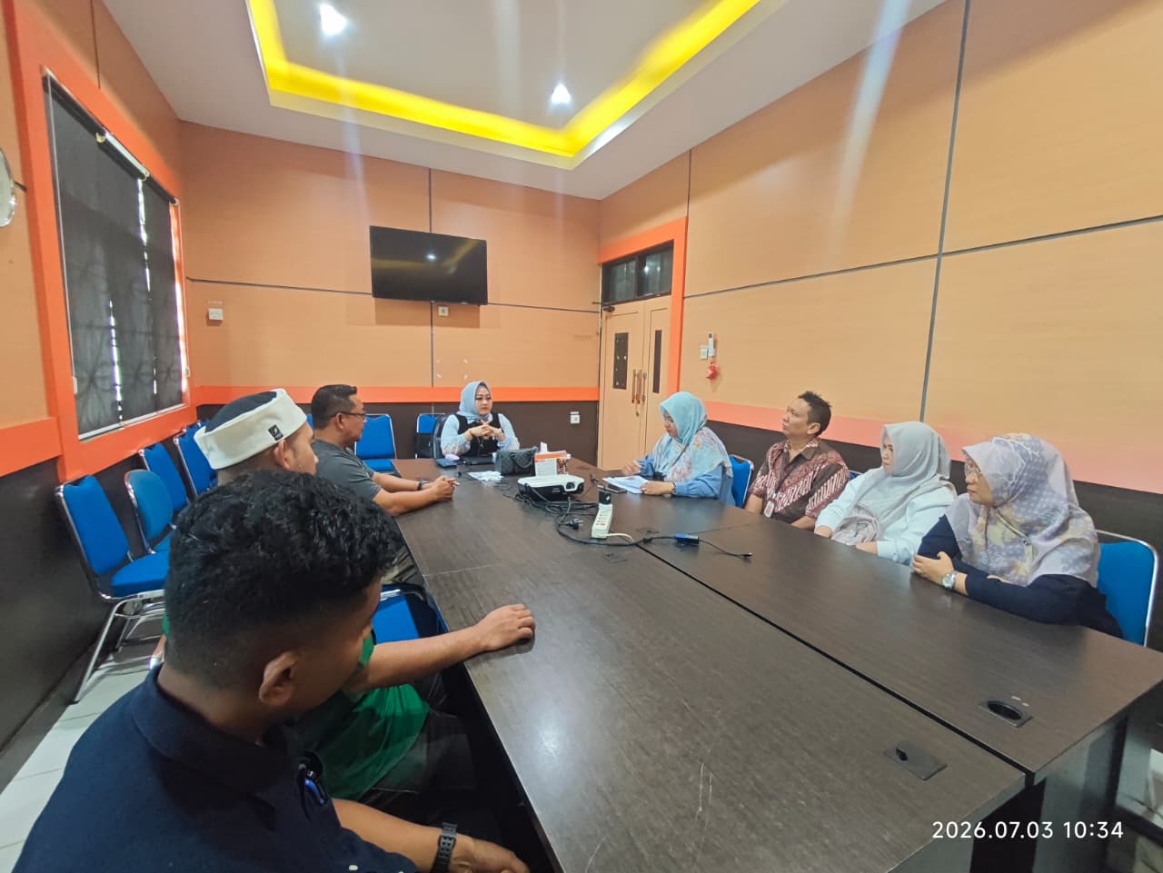 Menerima Kunjungan Kerja Inspektorat Kota Tarakan